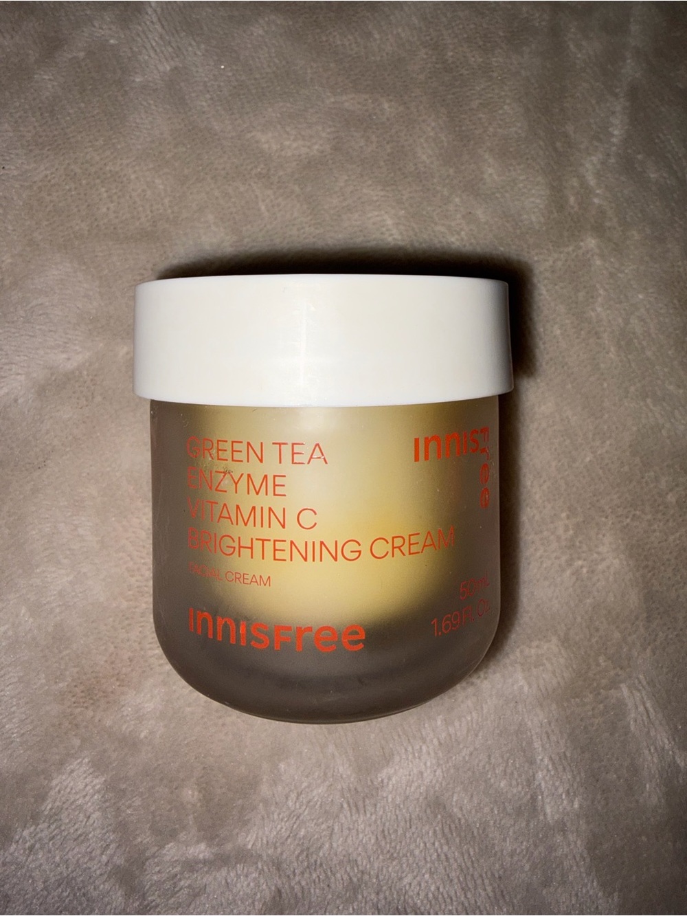 Innisfree Green Tea Enzyme Vitamin C Brightening Cream (50ml / 1.69 Fl. Oz.)
